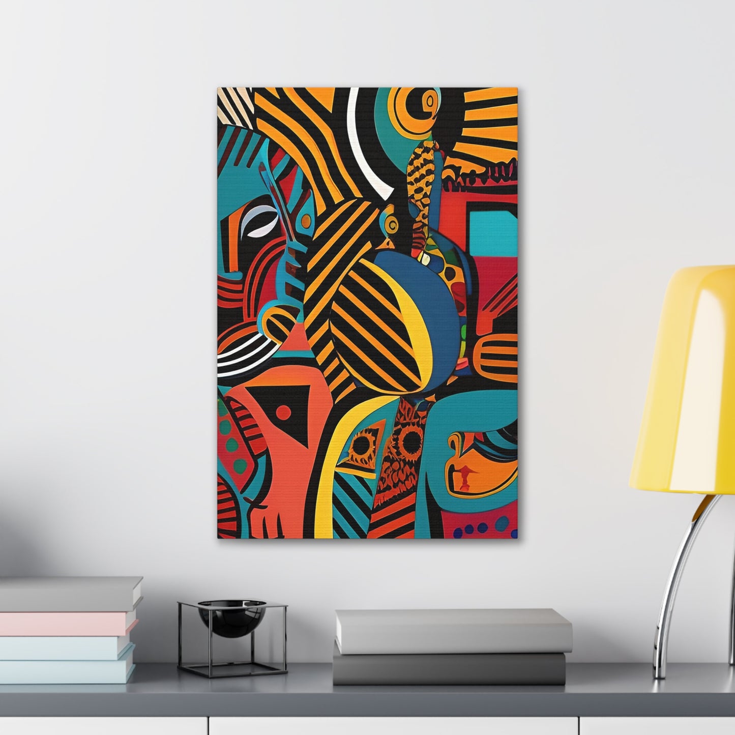 Sankofa Blaze Stretched Canvas Wall Art
