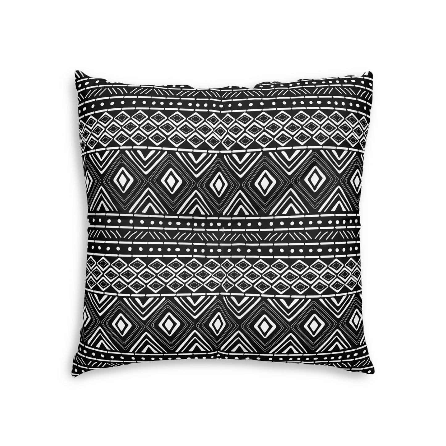 Ebony Ascent Bohemian Tufted Floor Pillow