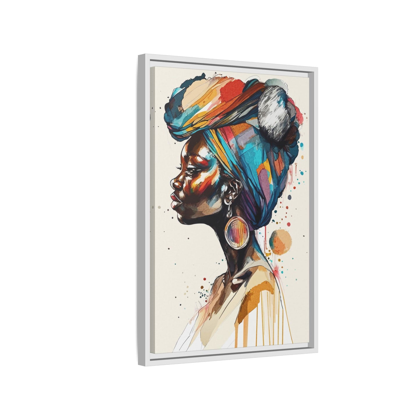 Afia Moon Matte Canvas Print