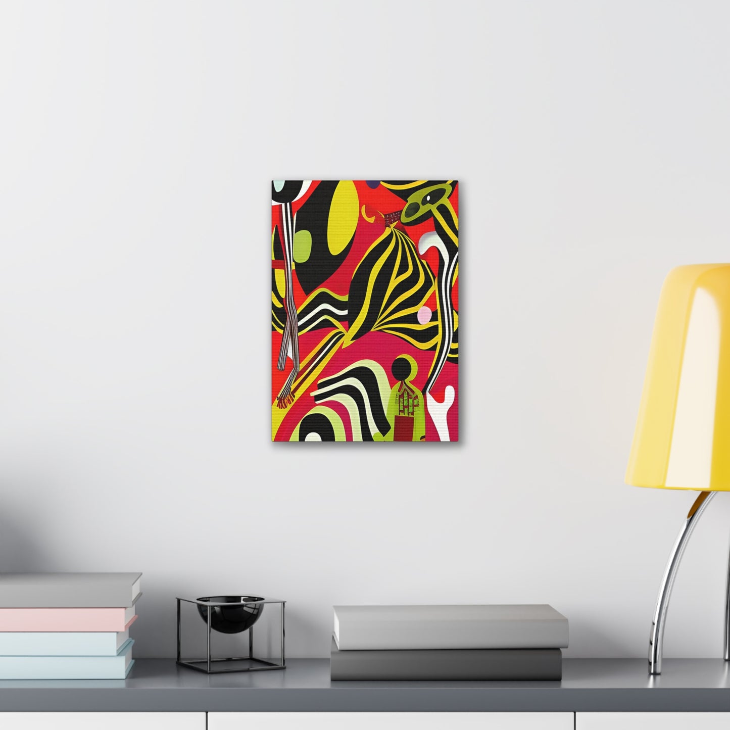 Ngoma Drift Stretched Canvas Wall Art