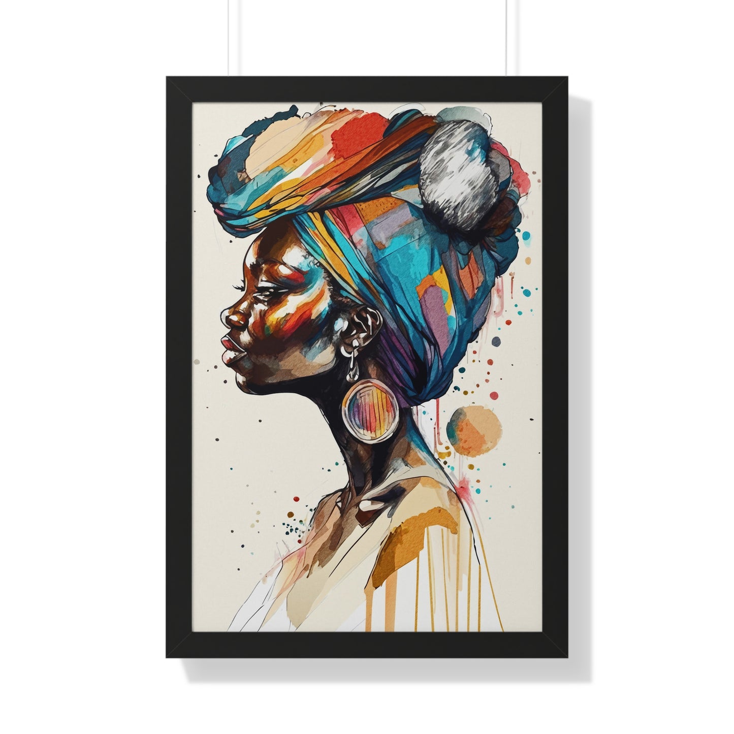 Afia Moon Framed Wall Art