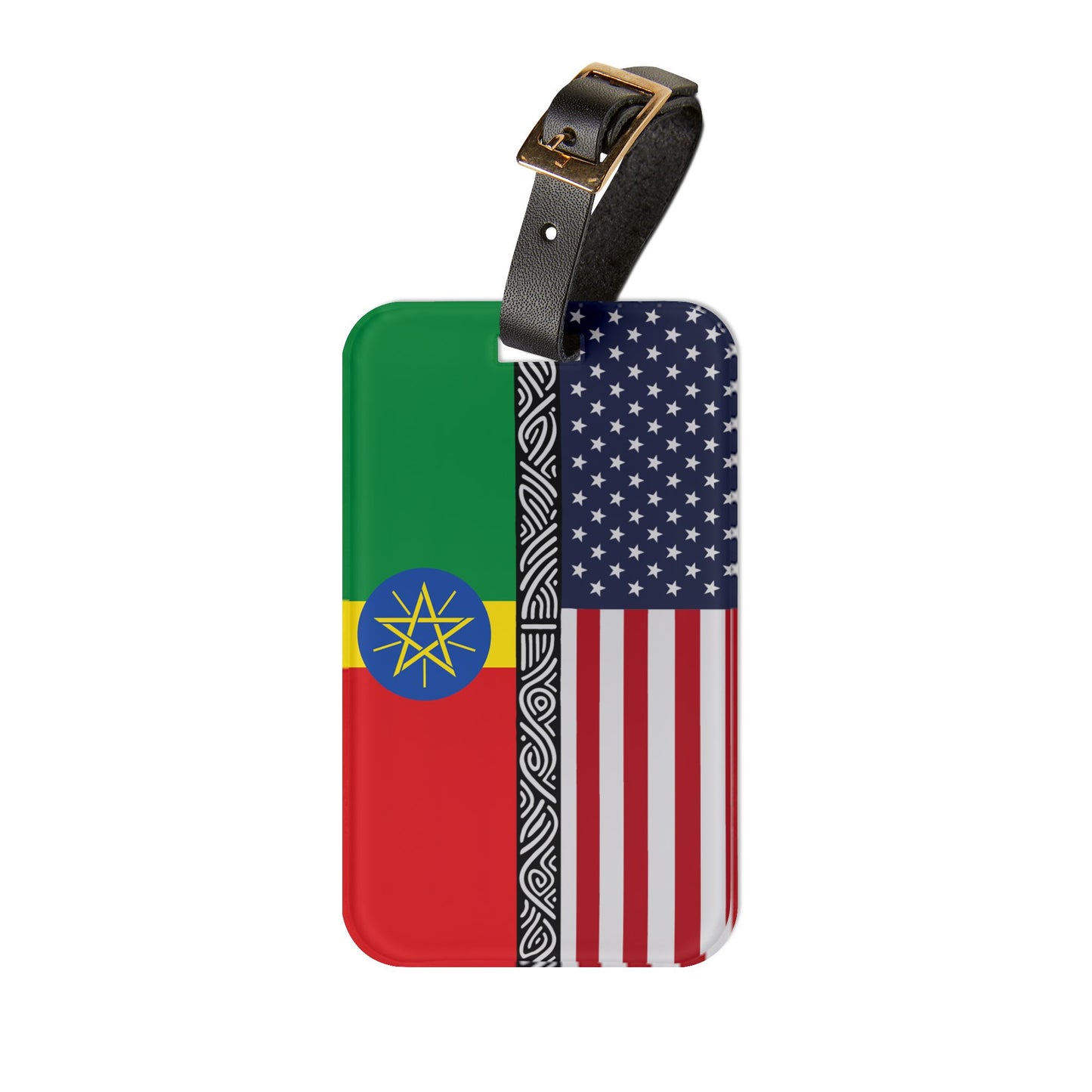 Ethiopia-USA Diaspora Luggage Tag