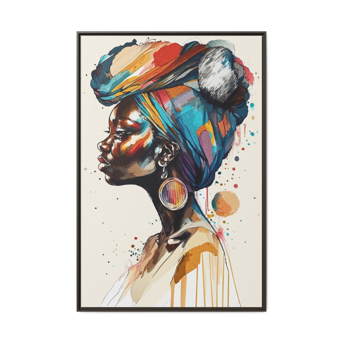 Afia Moon Matte Canvas Print