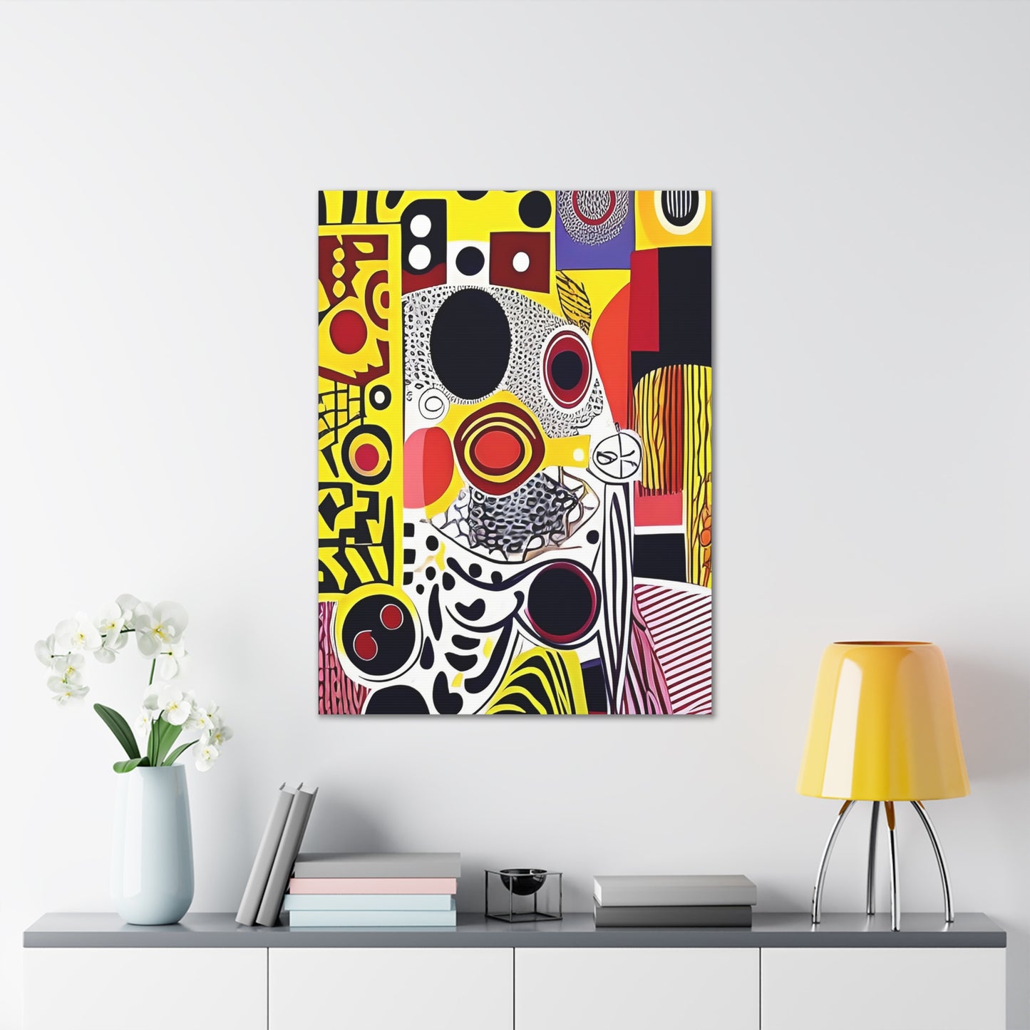 Zamani Echo Stretched Canvas Wall Art