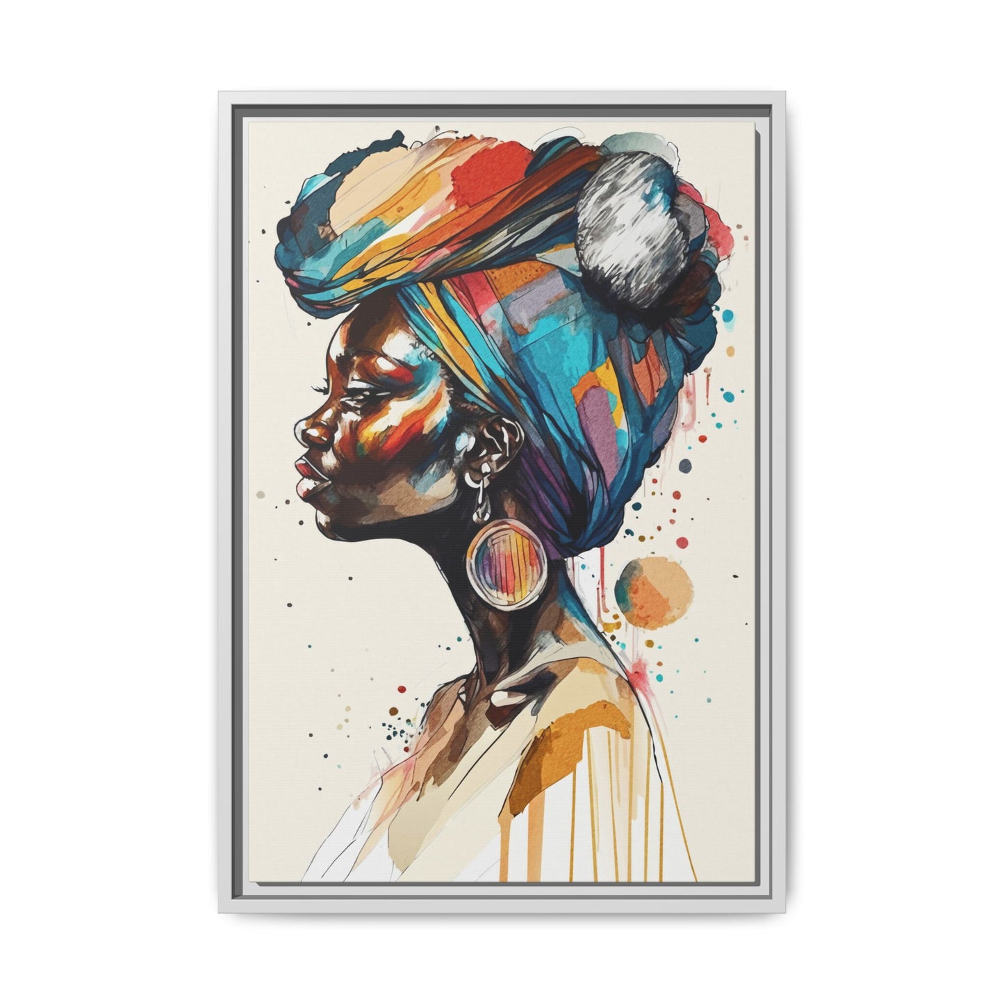 Afia Moon Matte Canvas Print