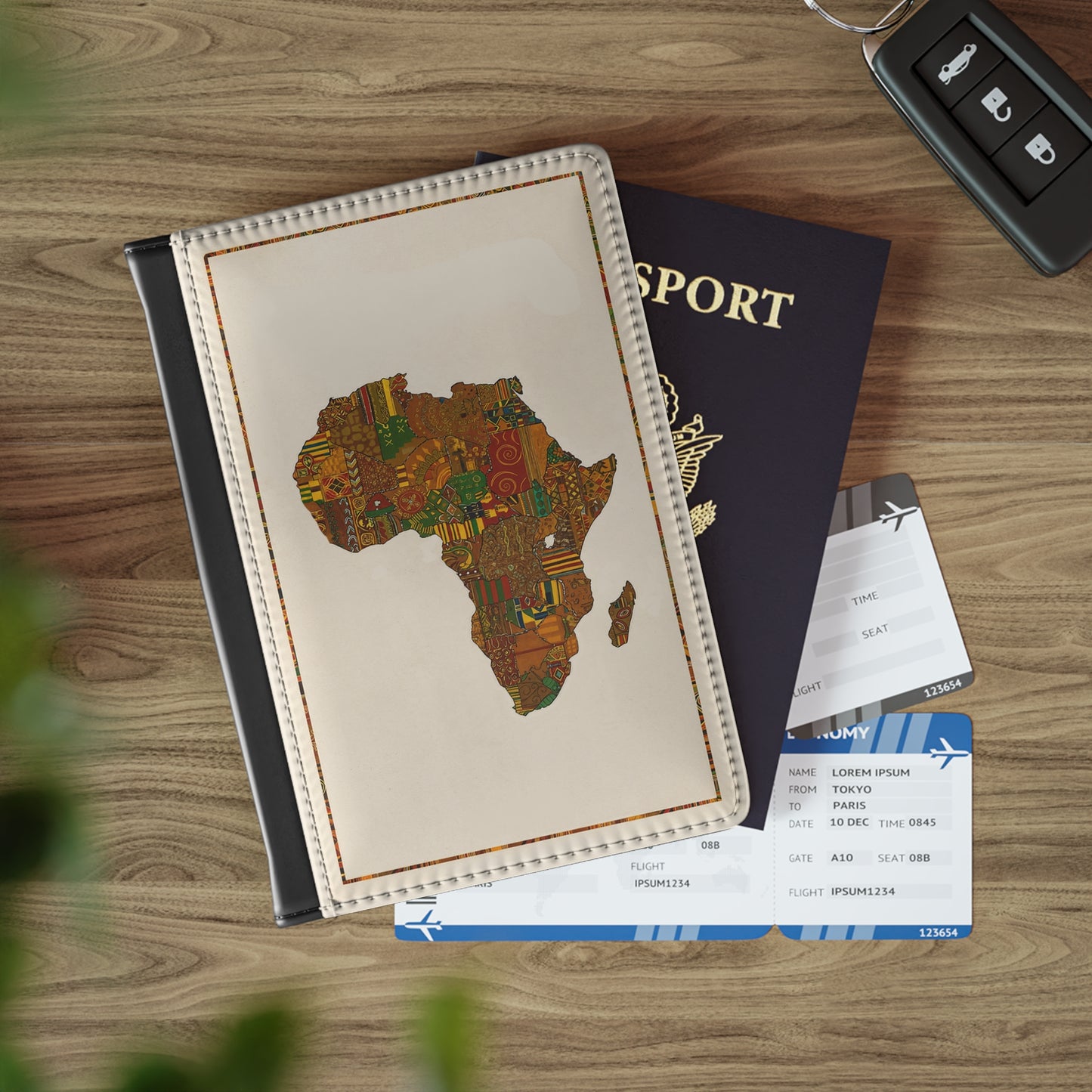 Tapestry of Africa Passport Cover