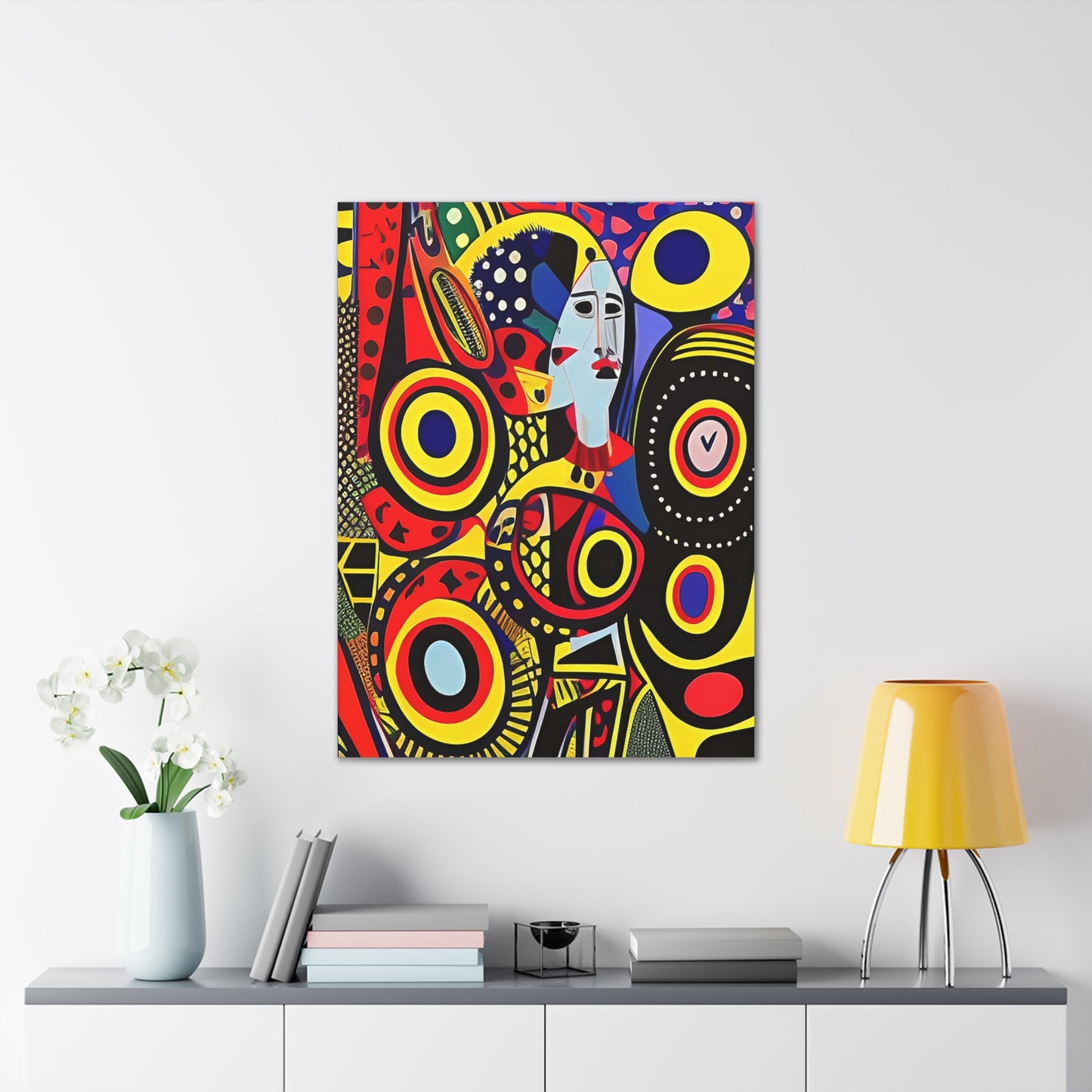 Okira Blaze Stretched Canvas Wall Art