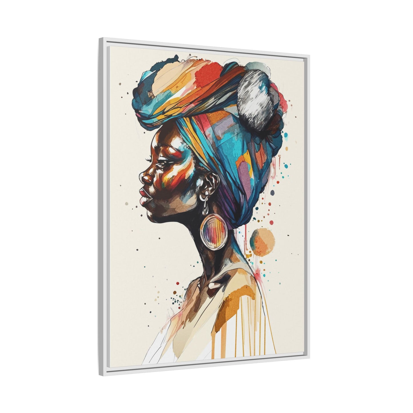 Afia Moon Matte Canvas Print
