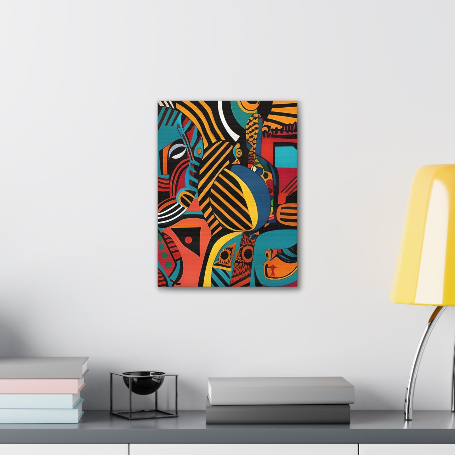 Sankofa Blaze Stretched Canvas Wall Art