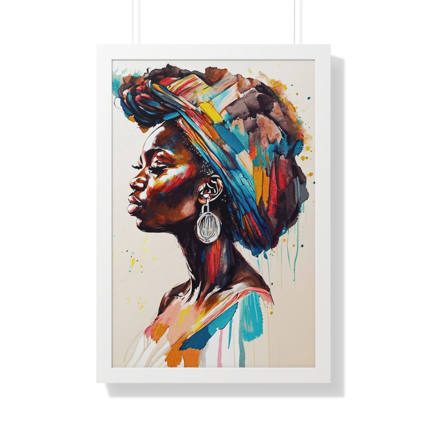 Nyoka Flame Framed Wall Art