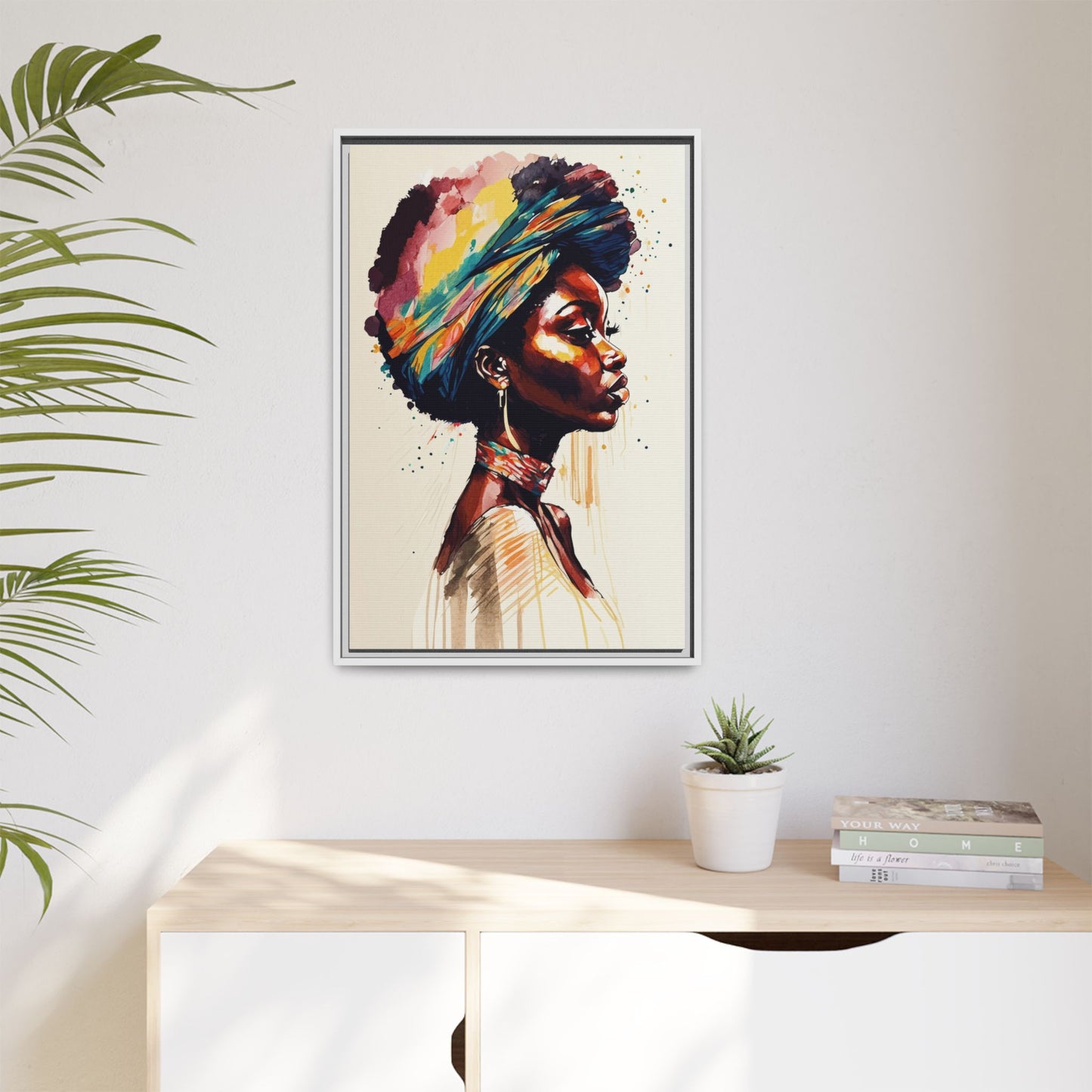 Zamani Bloom Matte Canvas Wall Art