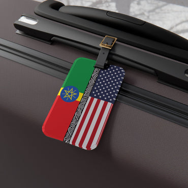 Ethiopia-USA Diaspora Luggage Tag