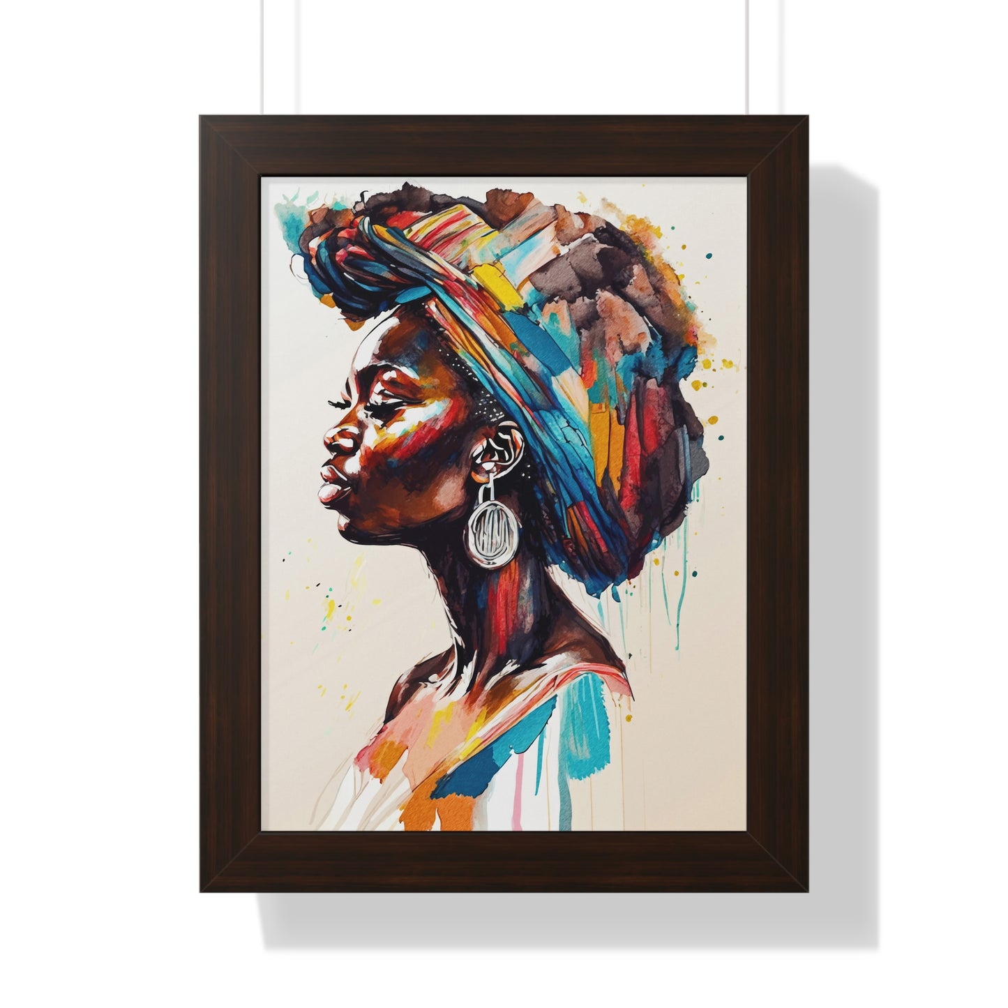 Nyoka Flame Framed Wall Art