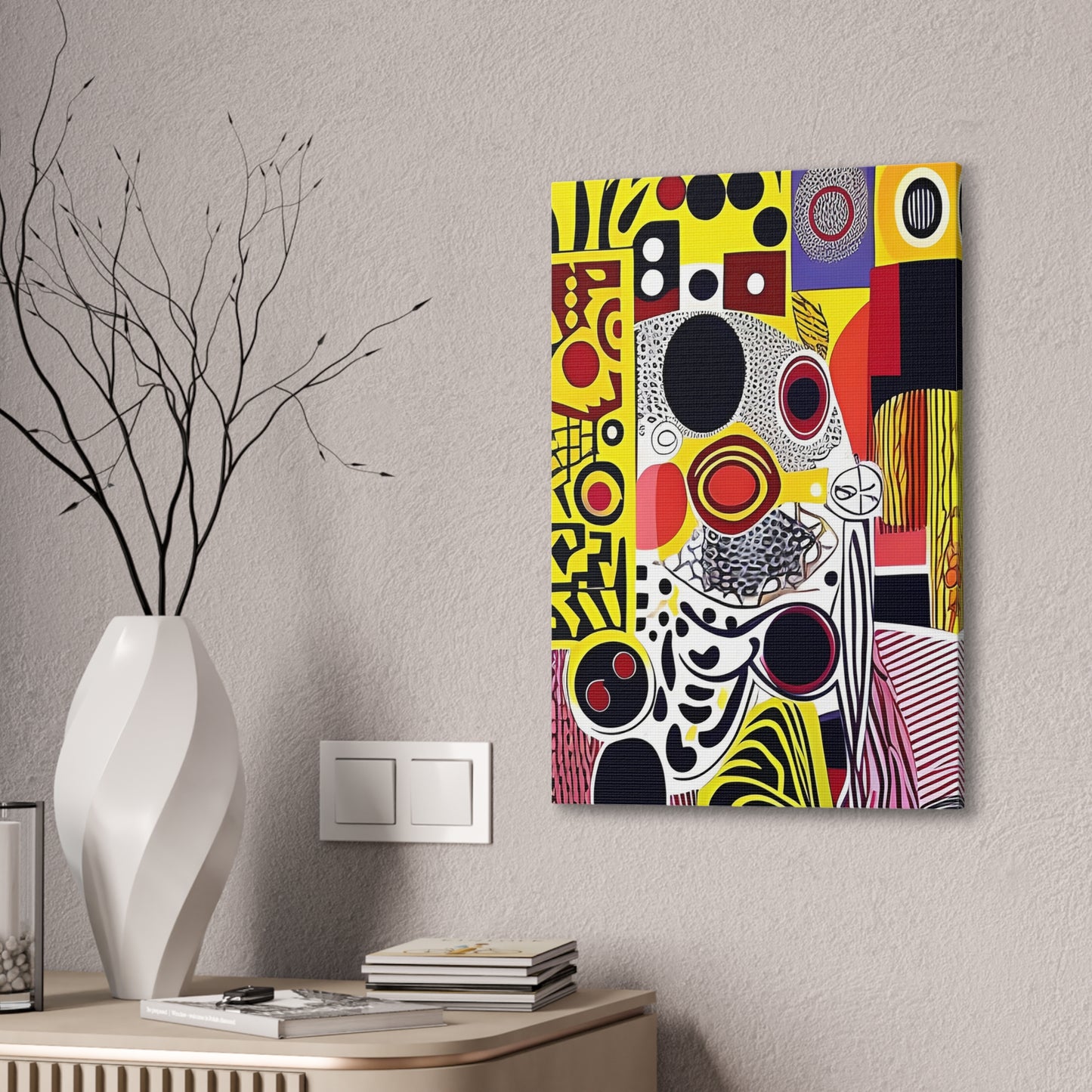 Zamani Echo Stretched Canvas Wall Art