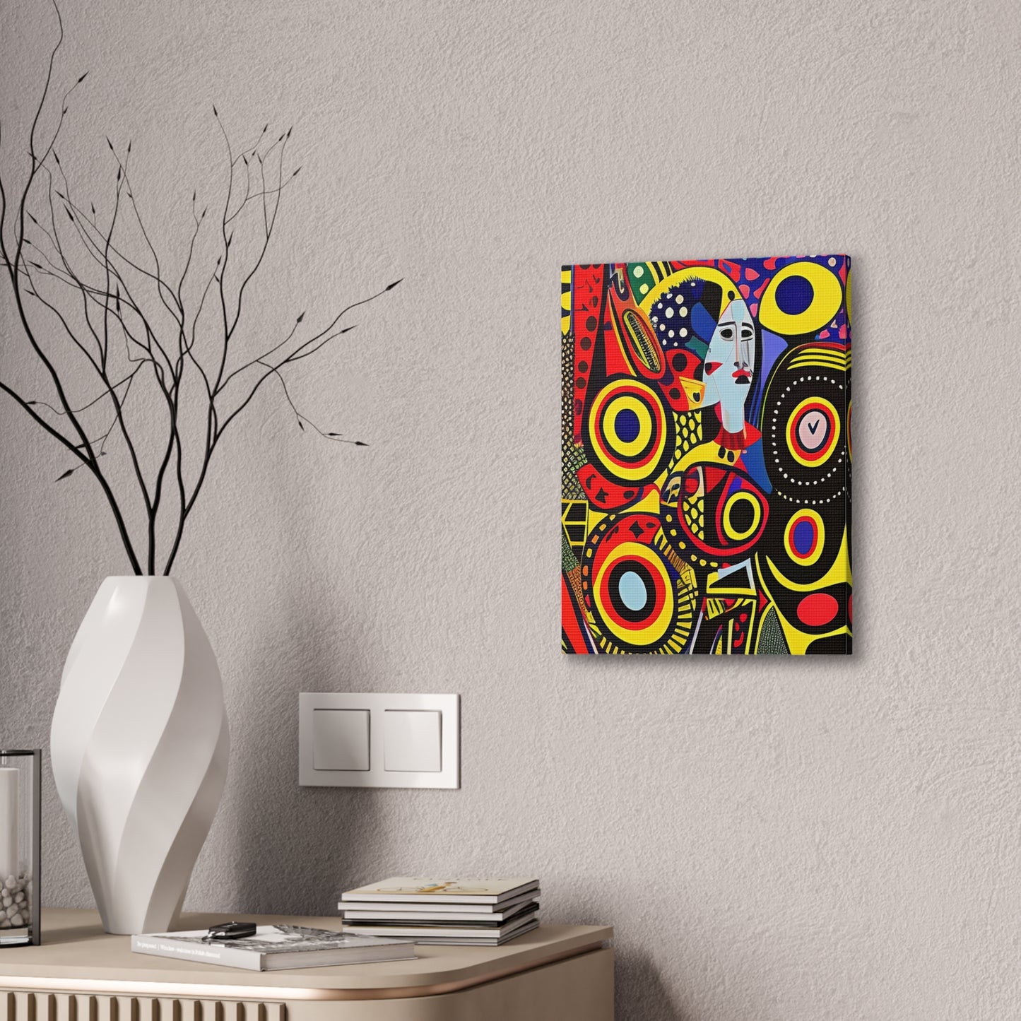 Okira Blaze Stretched Canvas Wall Art