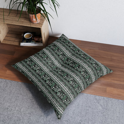 Timbuktu Textures Bohemian Tufted Floor Pillow