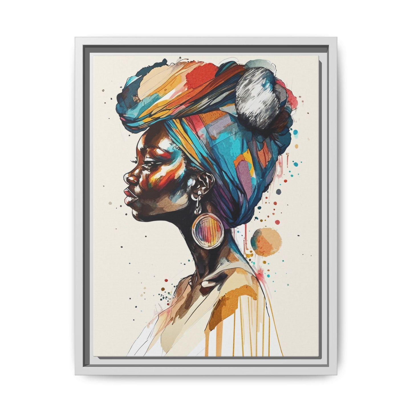 Afia Moon Matte Canvas Print