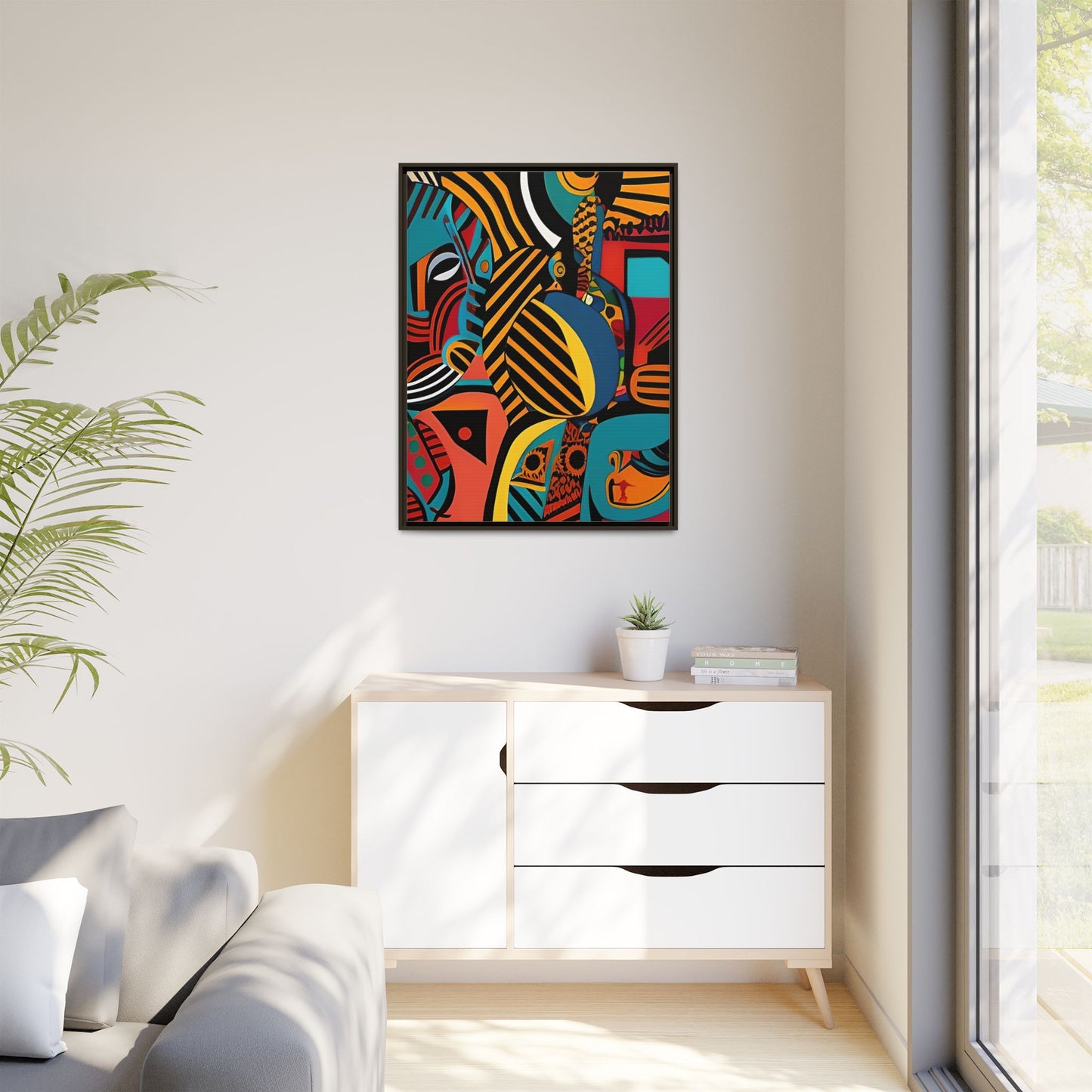 Sankofa Blaze Matte Canvas Wall Art