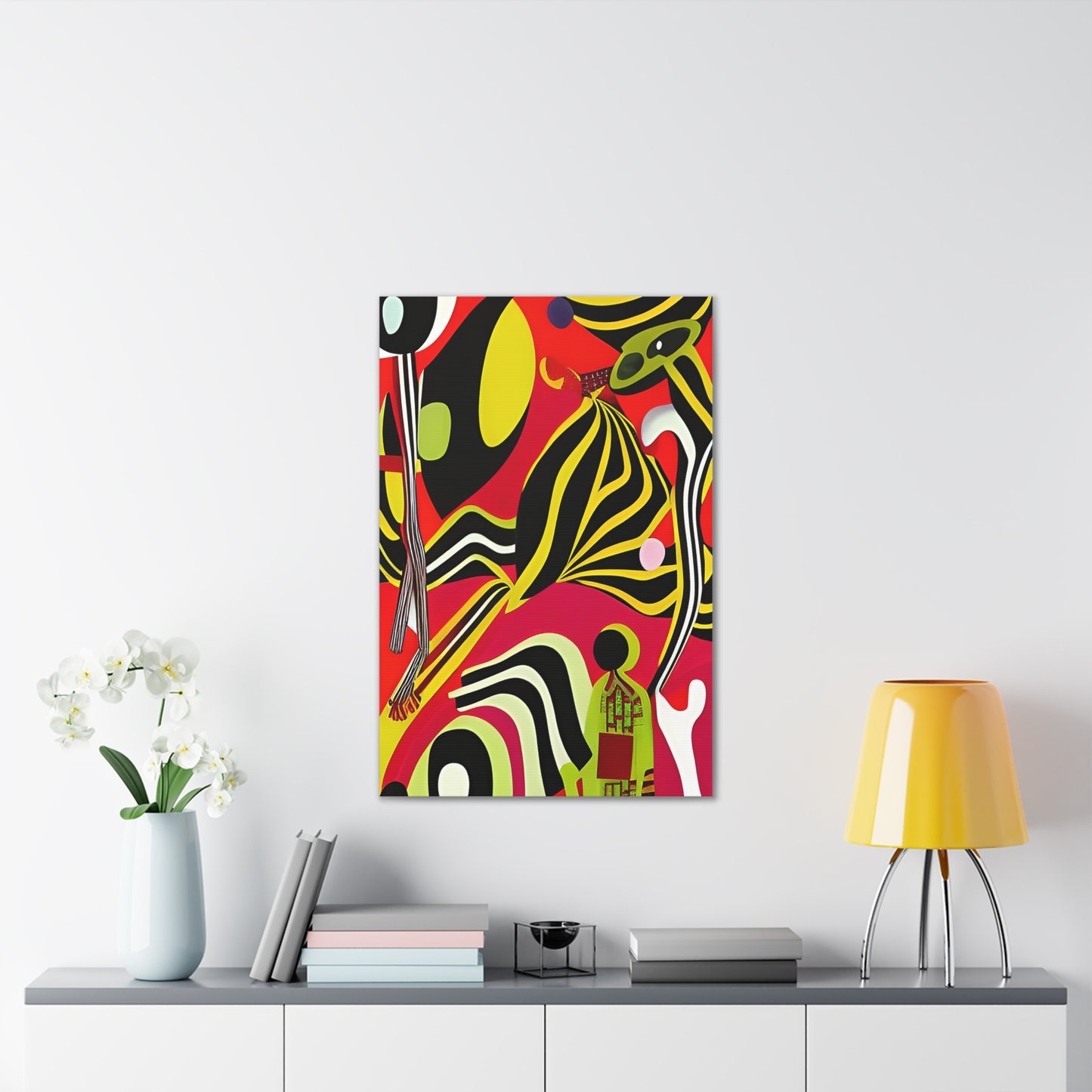 Ngoma Drift Stretched Canvas Wall Art