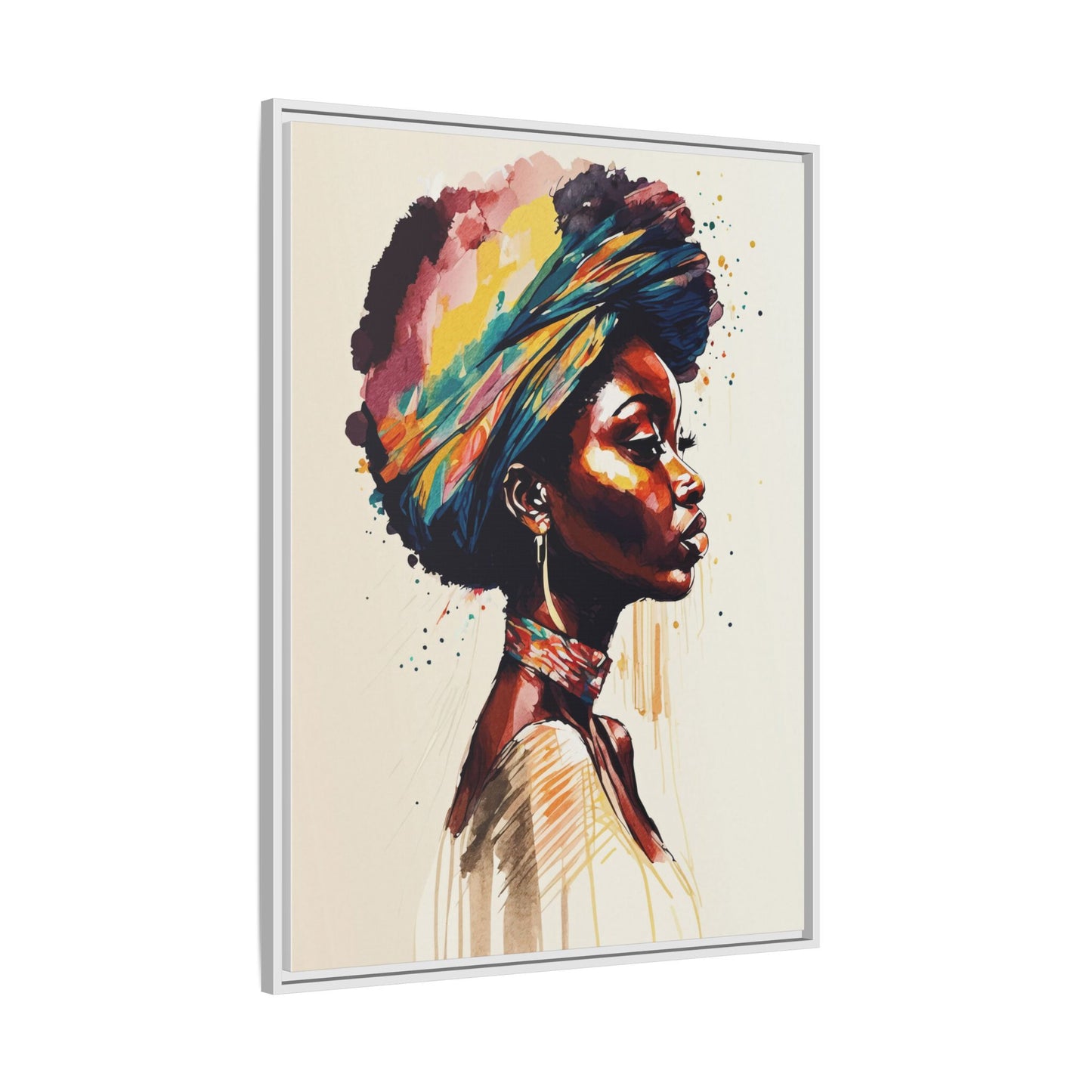 Zamani Bloom Matte Canvas Wall Art