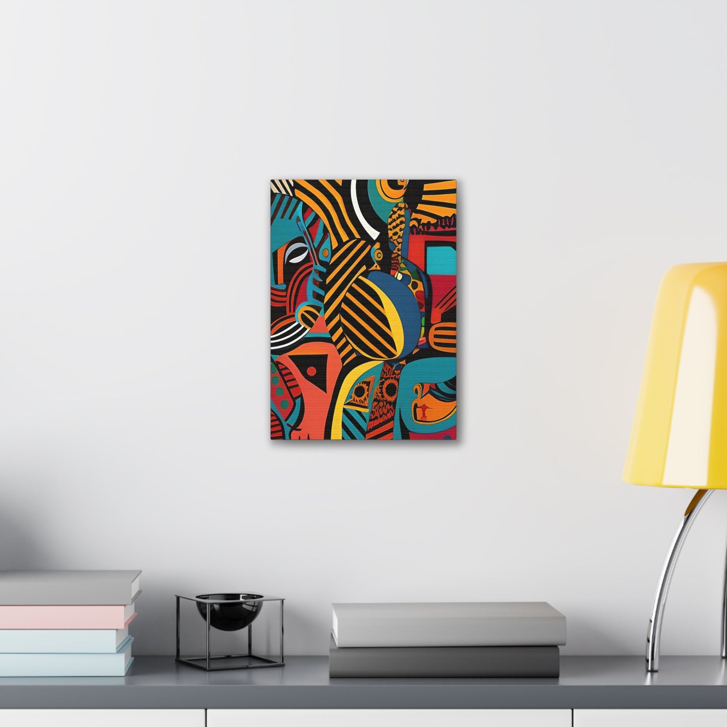 Sankofa Blaze Stretched Canvas Wall Art