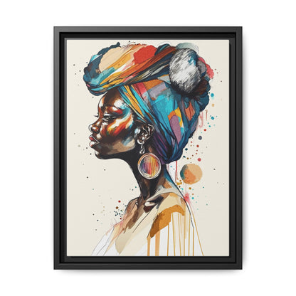 Afia Moon Matte Canvas Print