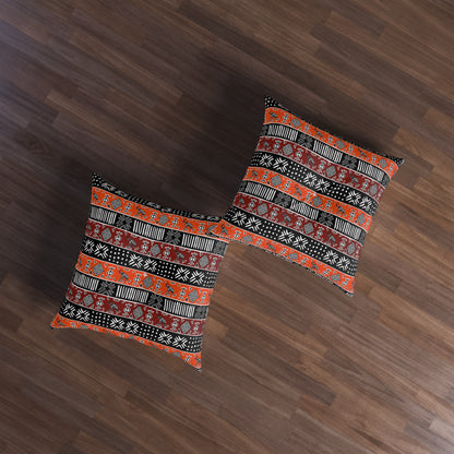 Desert Glyph Bohemian Tufted Floor Pillow
