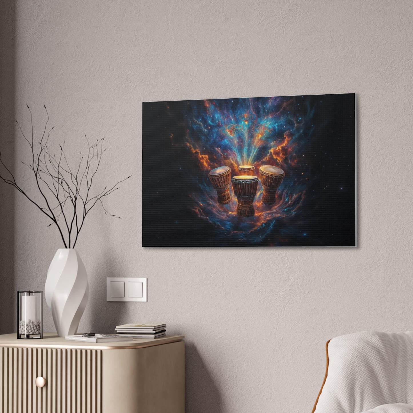 Cosmic Drum Canvas Wall Art