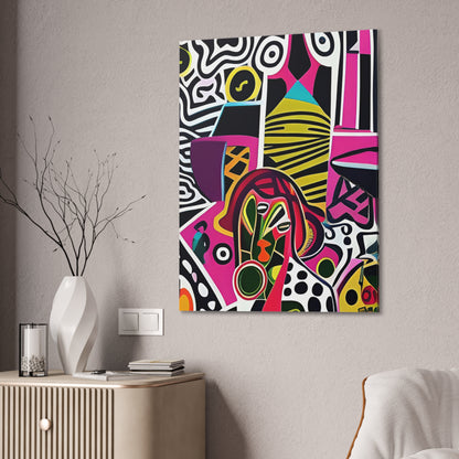 Nzingha Pulse Stretched Canvas Wall Art