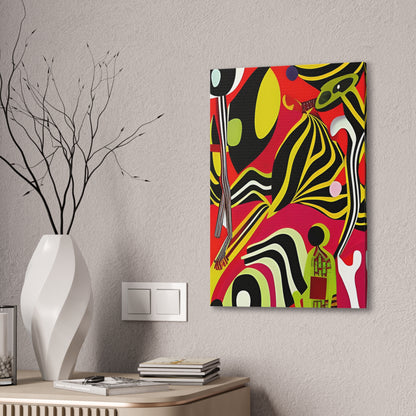 Ngoma Drift Stretched Canvas Wall Art