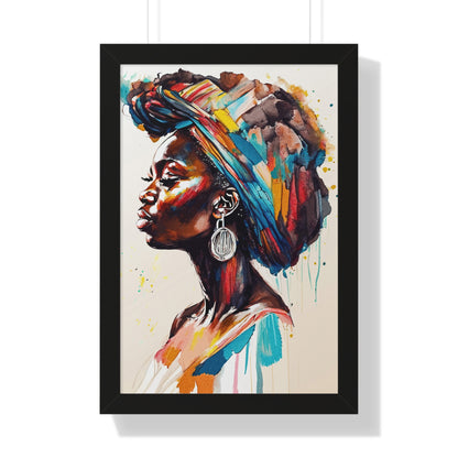 Nyoka Flame Framed Wall Art