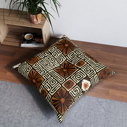 Sankofa Radiance Bohemian Tufted Floor Pillow