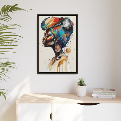 Afia Moon Matte Canvas Print