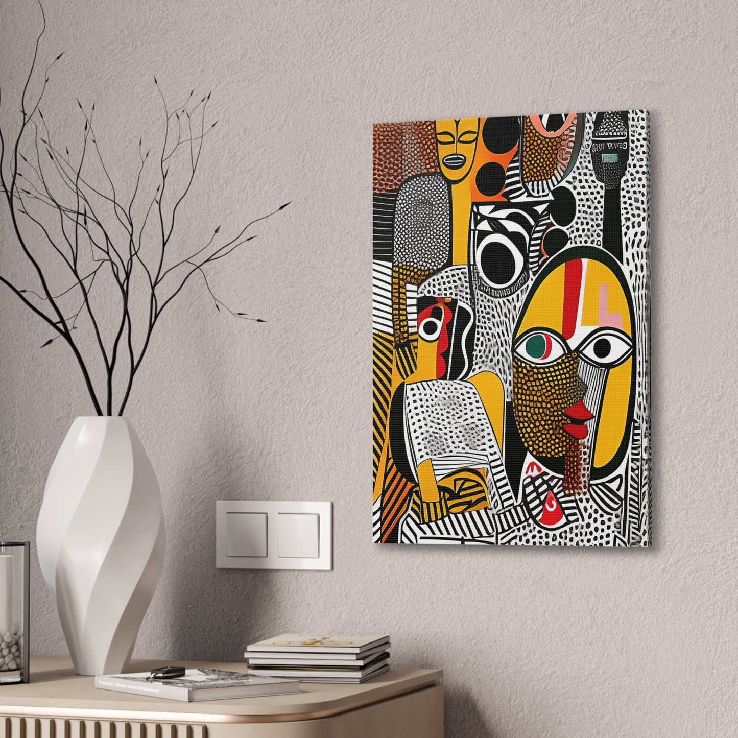 Oju Oracle Stretched Canvas Wall Art