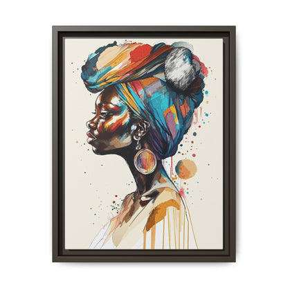 Afia Moon Matte Canvas Print