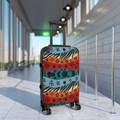 Patterned Continent Suitcase
