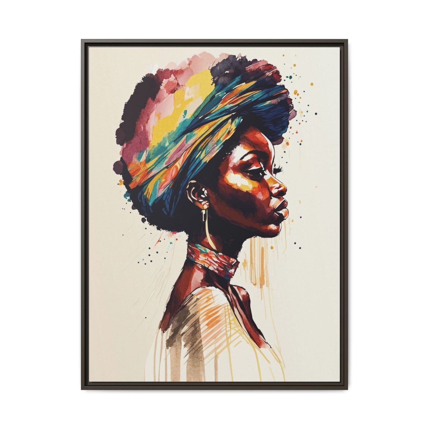 Zamani Bloom Matte Canvas Wall Art