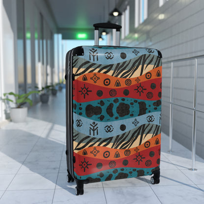 Patterned Continent Suitcase