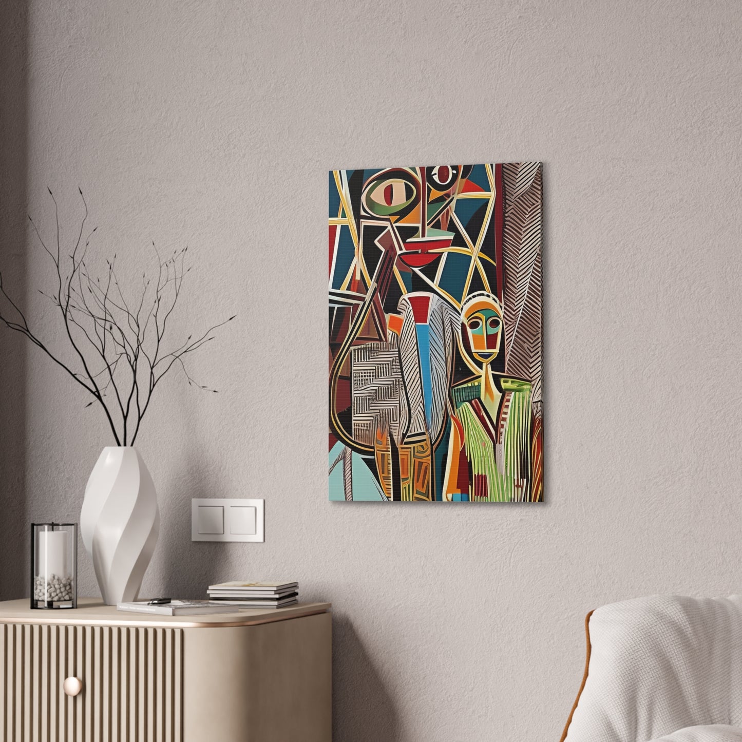 Moya Threads Stretched Canvas Wall Art