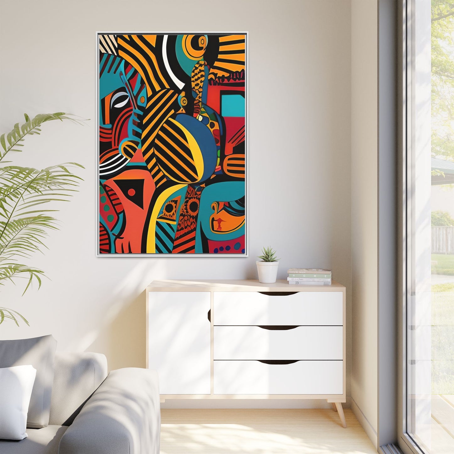 Sankofa Blaze Matte Canvas Wall Art