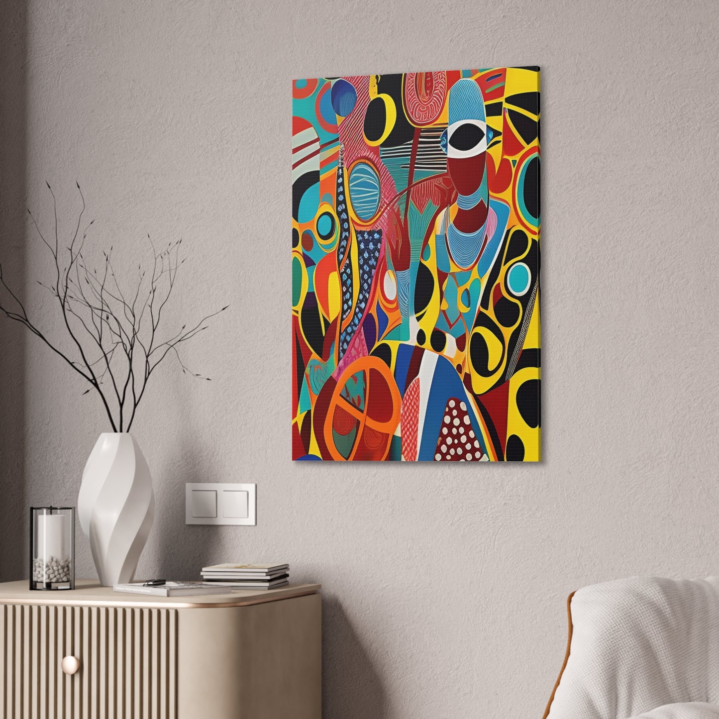 Ajora Veil Stretched Canvas Wall Art