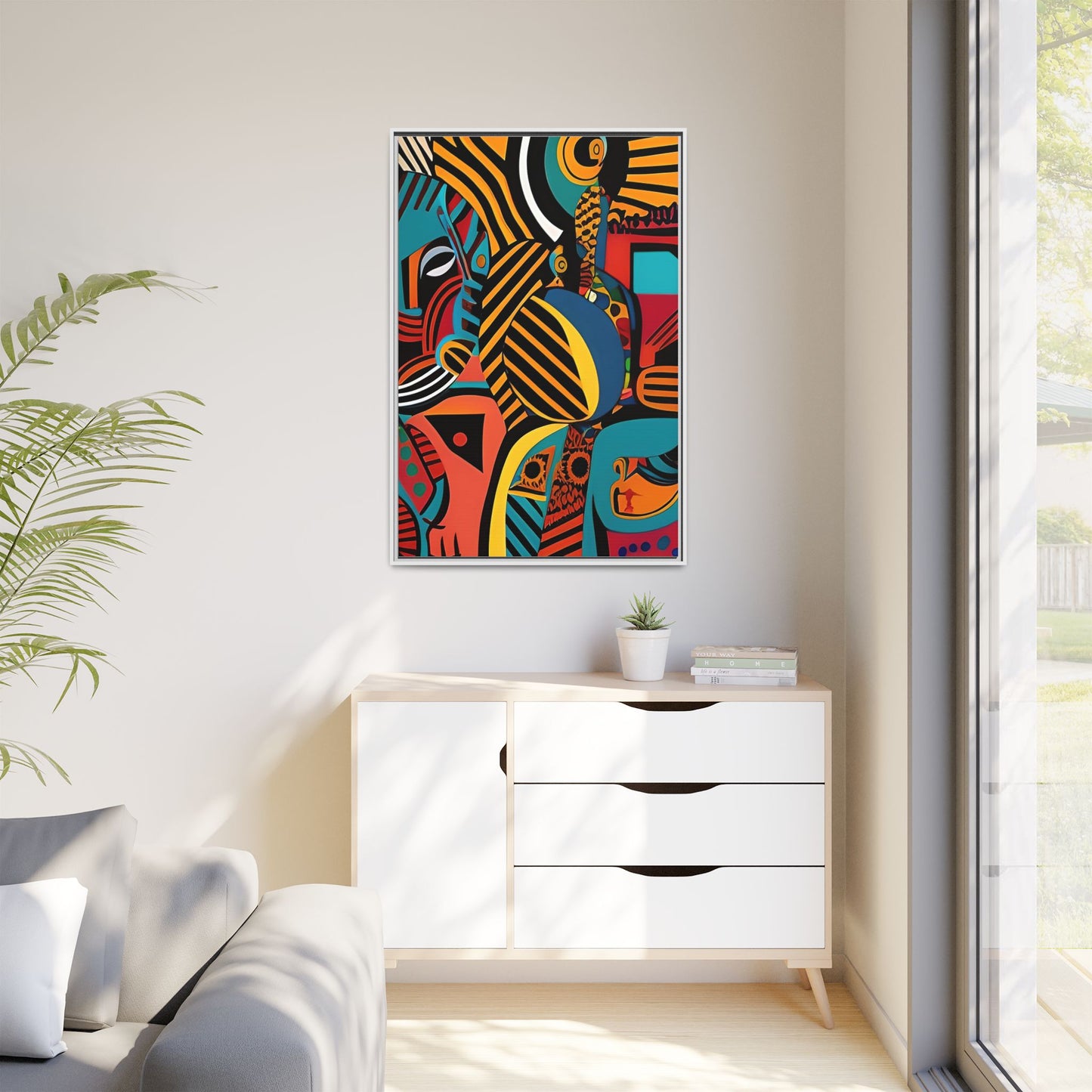 Sankofa Blaze Matte Canvas Wall Art