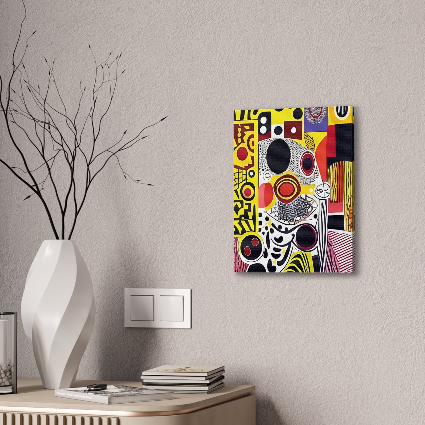 Zamani Echo Stretched Canvas Wall Art