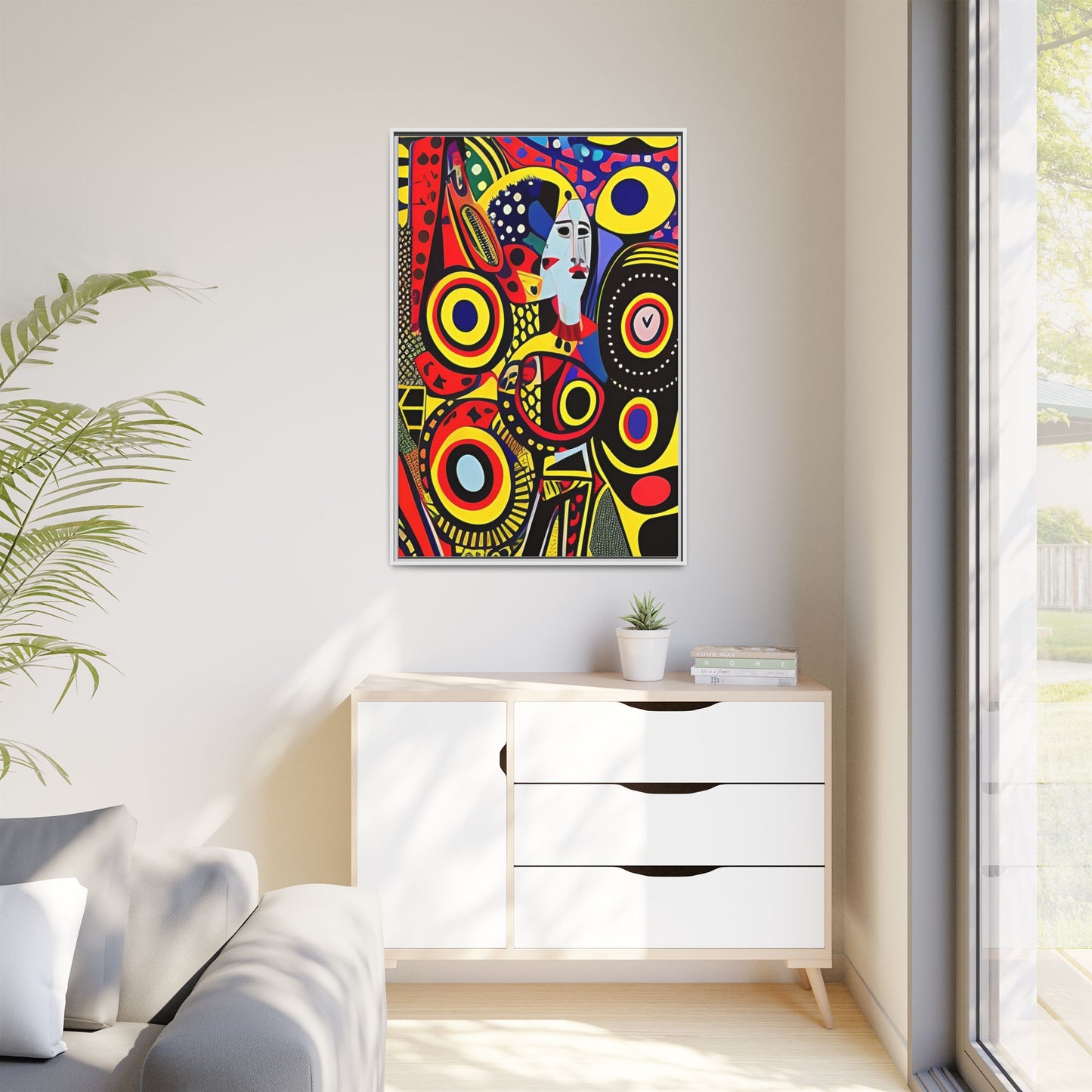 Okira Blaze Matte Canvas Wall Art