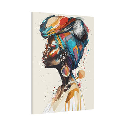 Afia Moon Stretched Canvas Wall Art