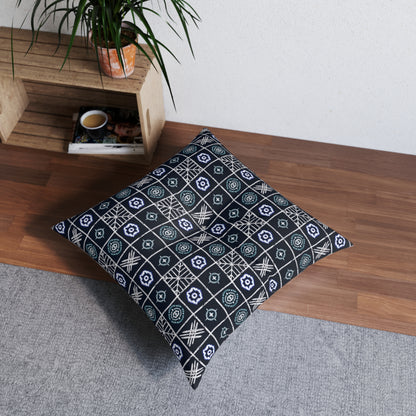 Zulu Zenith Bohemian Tufted Floor Pillow