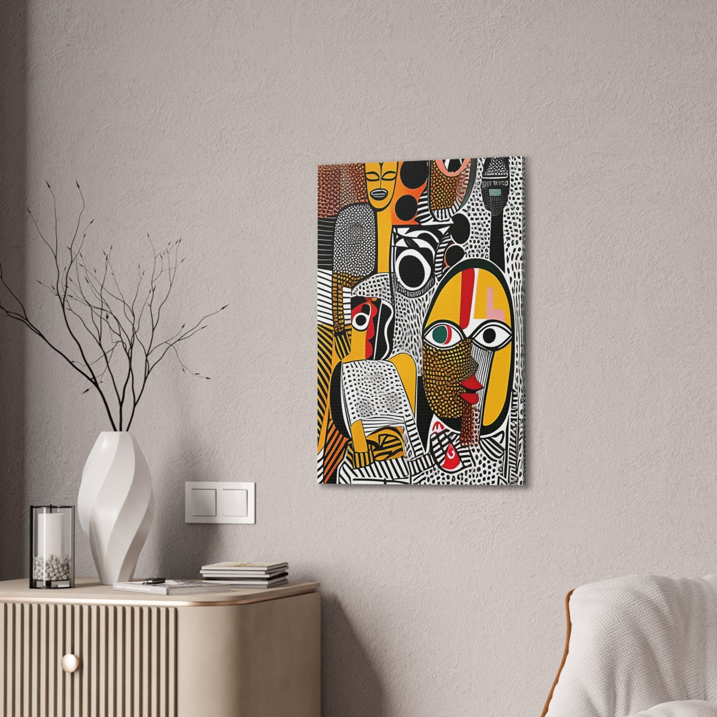 Oju Oracle Stretched Canvas Wall Art