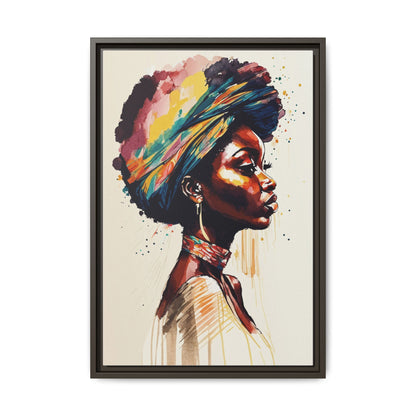 Zamani Bloom Matte Canvas Wall Art