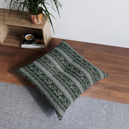 Timbuktu Textures Bohemian Tufted Floor Pillow