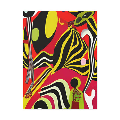 Ngoma Drift Stretched Canvas Wall Art